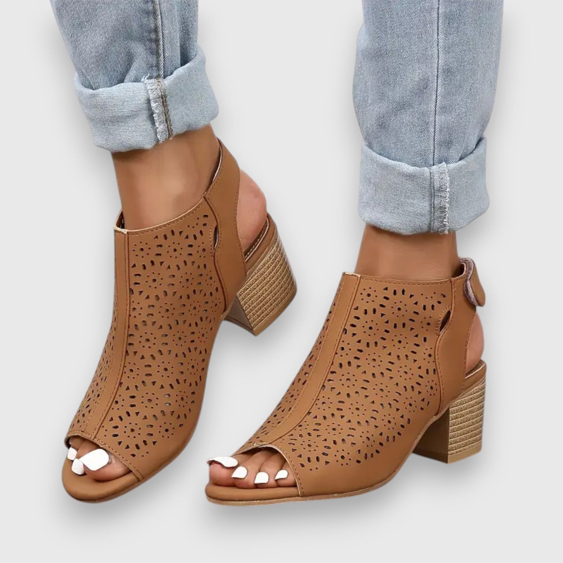 Virelle Sandalen | Eleganter Peep-Toe Look