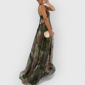 Malea | Fließendes Maxikleid Mit Blumenmuster