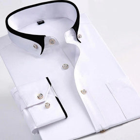 Men’s Klassisches Elegantes Langarmshirt | Abram