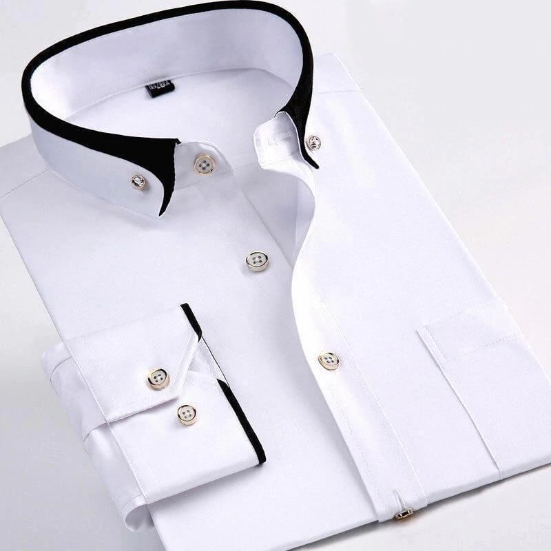 Men’s Klassisches Elegantes Langarmshirt | Abram