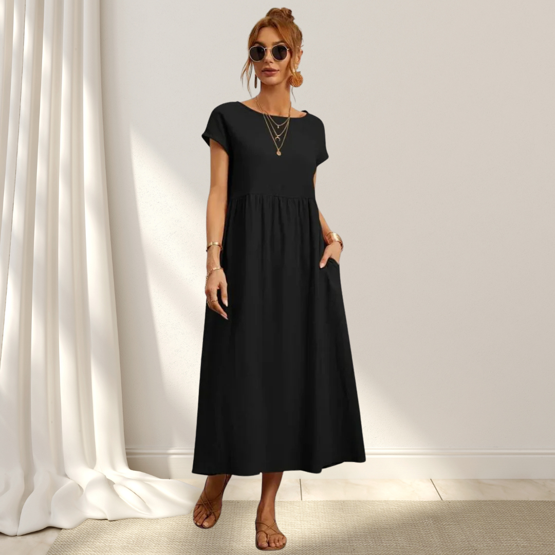 Zara | Luftiges Midikleid Aus Baumwollmix