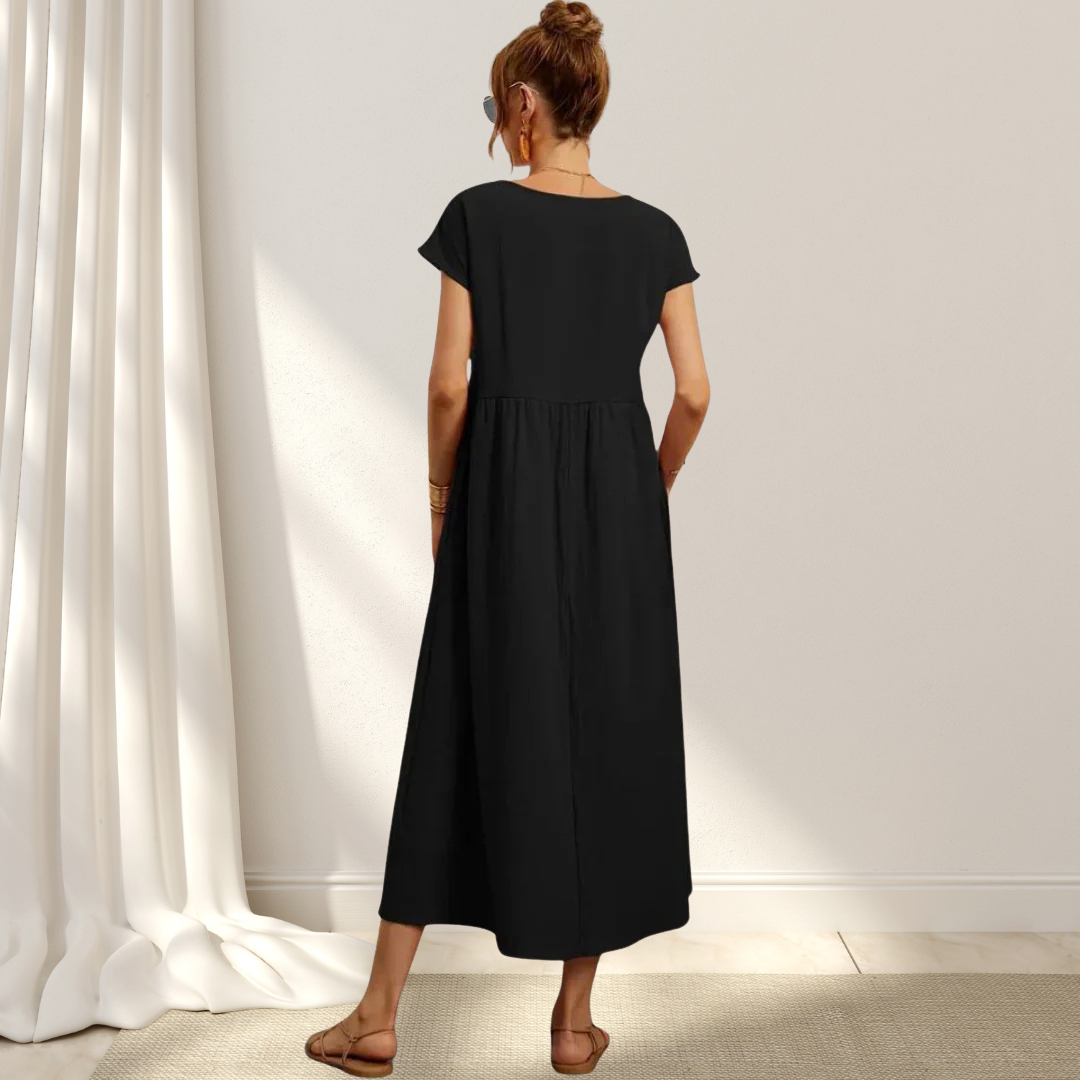 Zara | Luftiges Midikleid Aus Baumwollmix