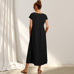 Zara | Luftiges Midikleid Aus Baumwollmix