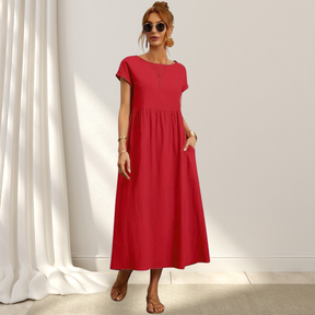 Zara | Luftiges Midikleid Aus Baumwollmix