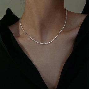 Damen Elegante Silber Halskette | Minimalistisch
