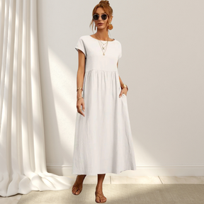 Zara | Luftiges Midikleid Aus Baumwollmix