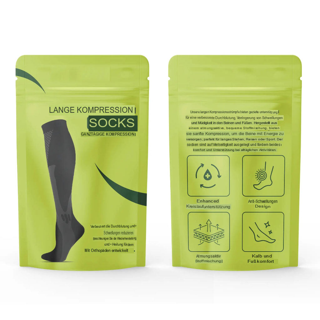 Lange Kompressionsstrümpfe – Verbessern Sie die Durchblutung und reduzieren Sie Muskelermüdung