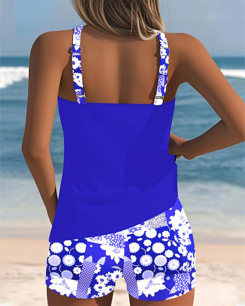 Damen Modisches Tankini Set | Zweiteilig