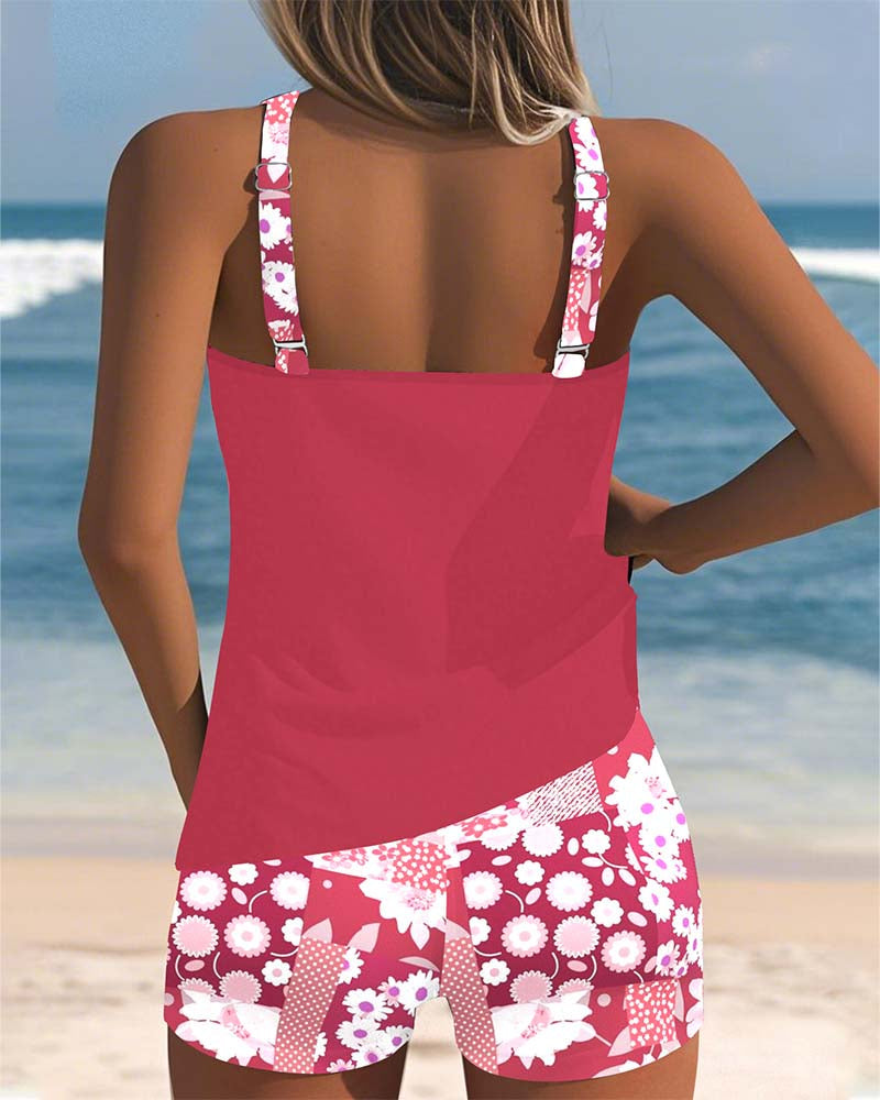Damen Modisches Tankini Set | Zweiteilig