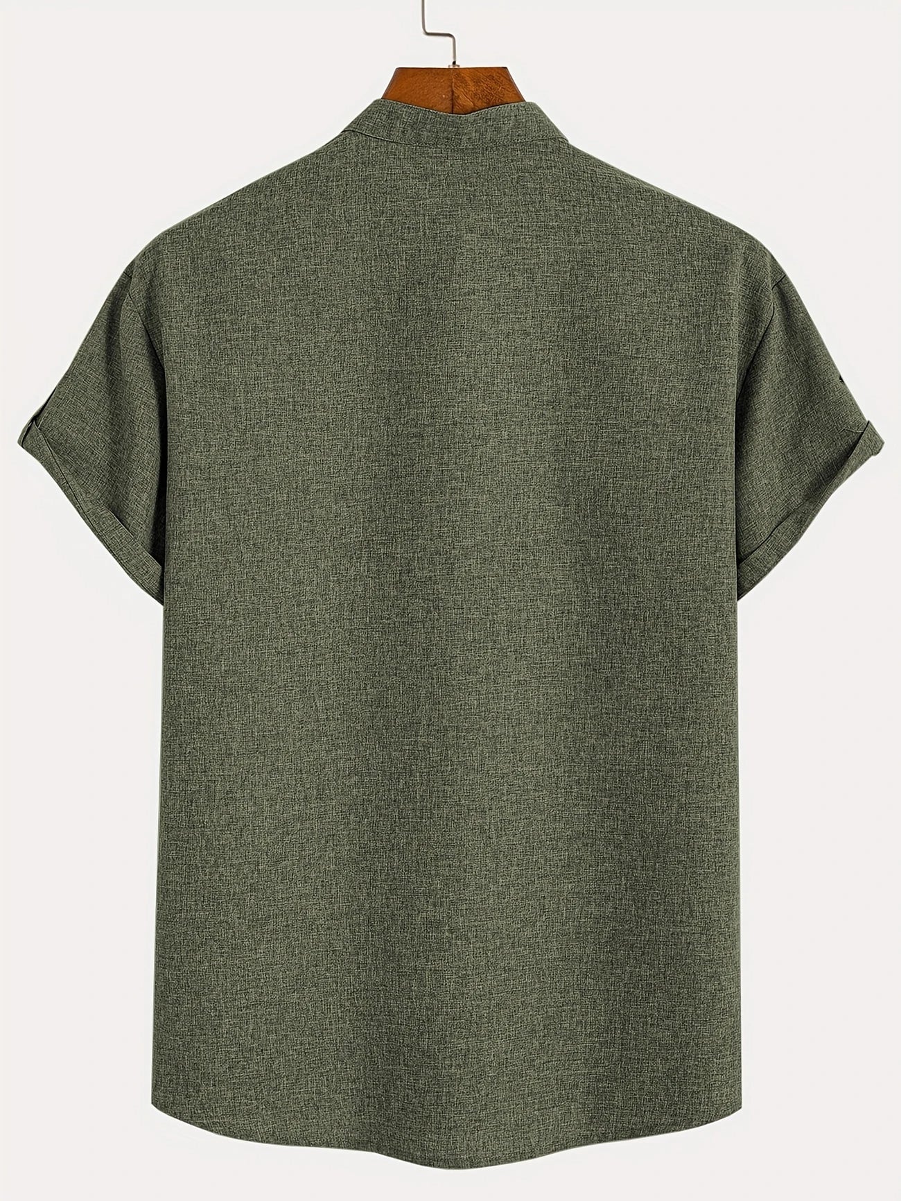 Men’s Kurzarm Stehkragenhemd | Elegant & Leicht