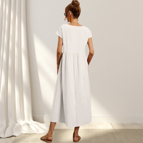 Zara | Luftiges Midikleid Aus Baumwollmix