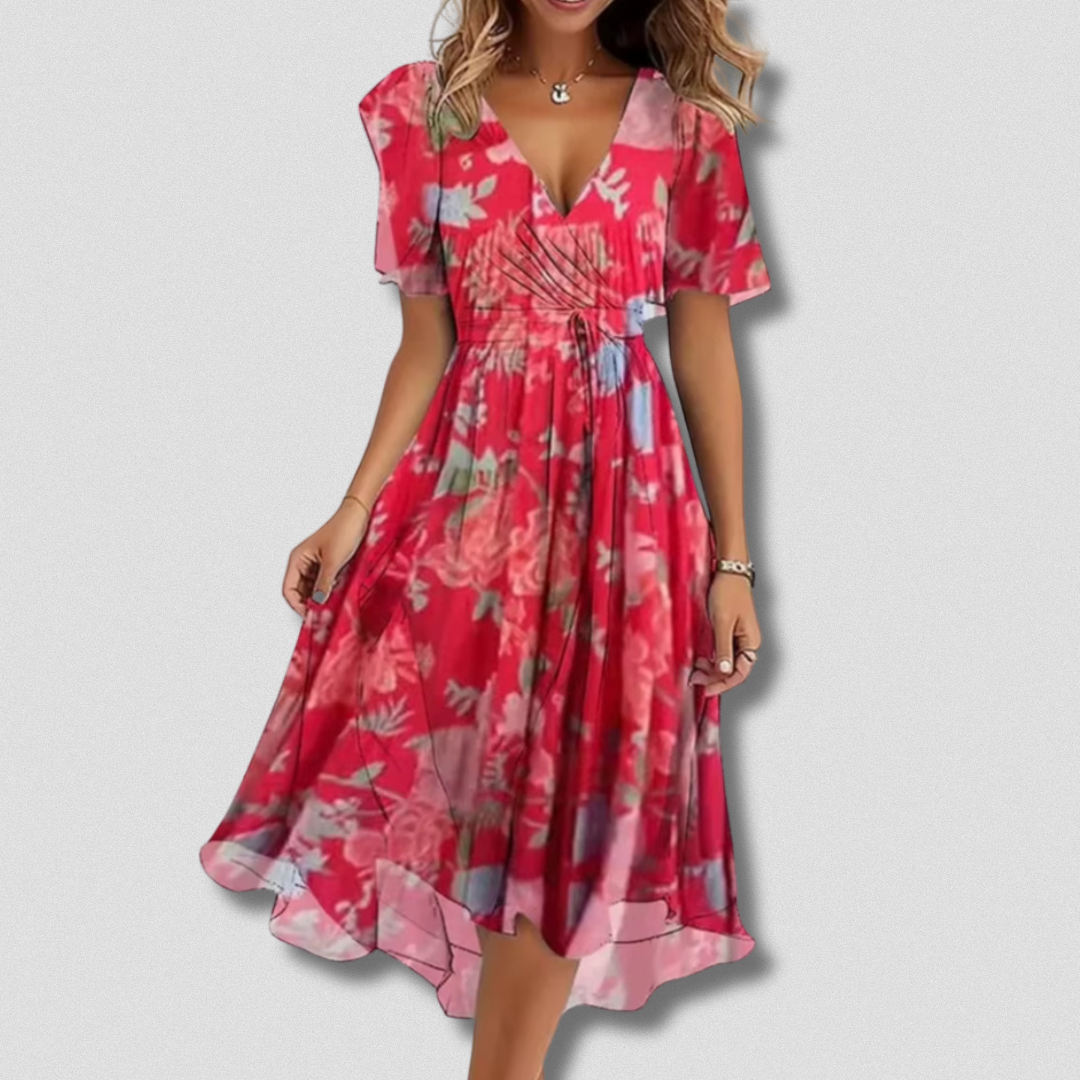 Anika | Elegantes Kleid Mit V-Ausschnitt Für Jeden Anlass