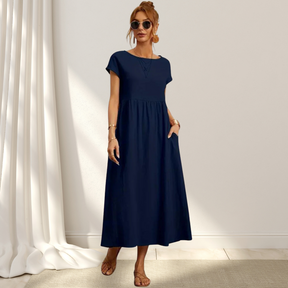 Zara | Luftiges Midikleid Aus Baumwollmix