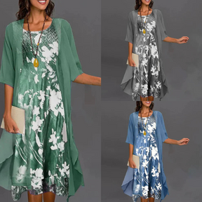 Fiorella | Elegantes Blumenkleid mit Blazer