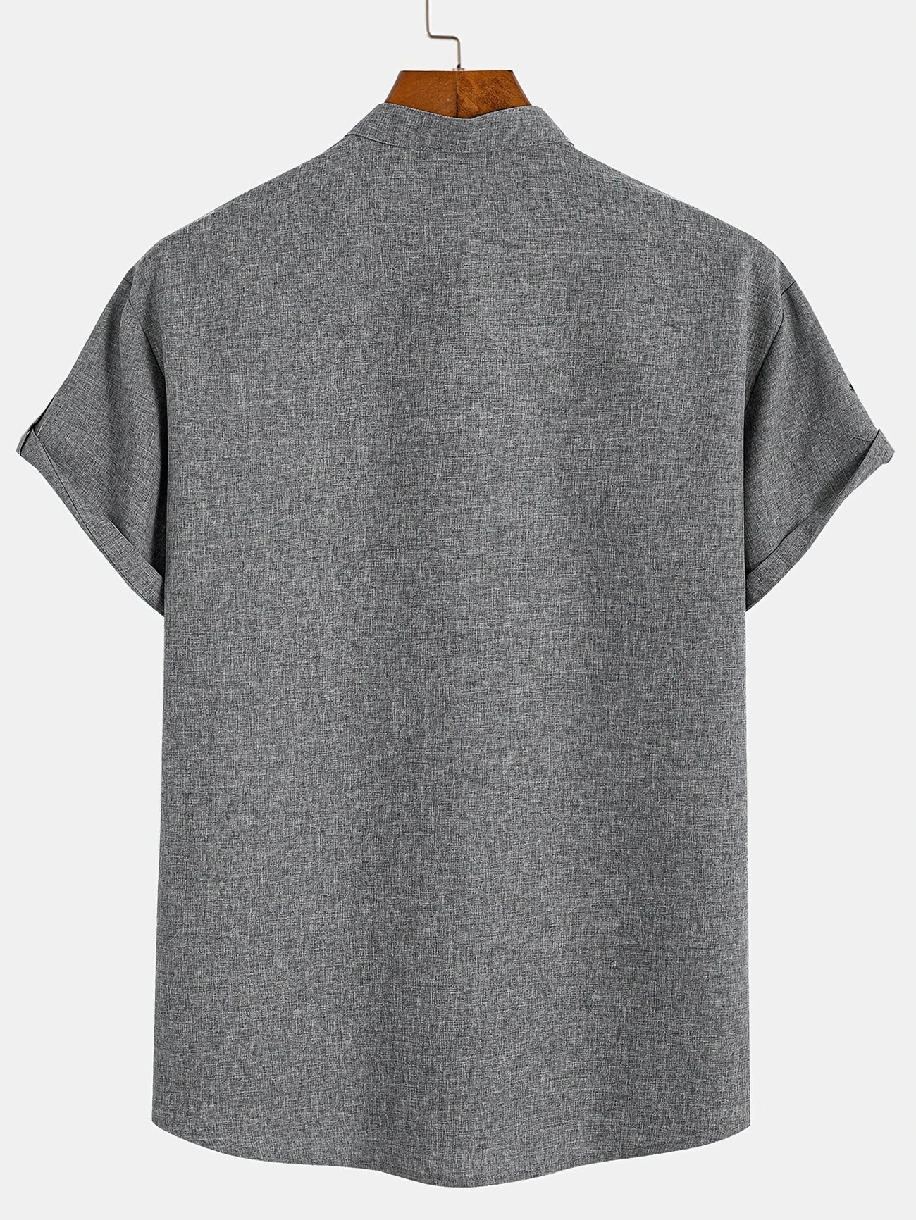 Men’s Kurzarm Stehkragenhemd | Elegant & Leicht