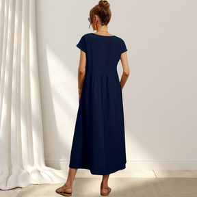 Zara | Luftiges Midikleid Aus Baumwollmix