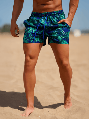 Ronn | Schnelltrocknende Herren Badeshorts In Blau