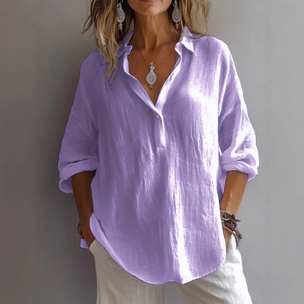 Women’s Elegante Bluse | V-Ausschnitt