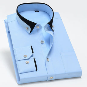 Men’s Klassisches Elegantes Langarmshirt | Abram