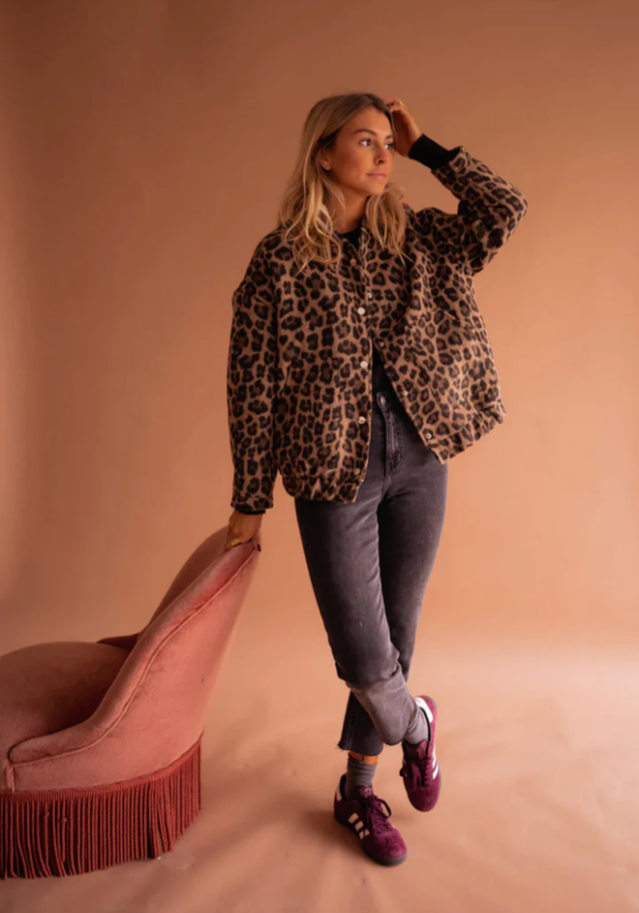 Leona | Bequeme Leopard-Bomberjacke für Alltag und Freizeit