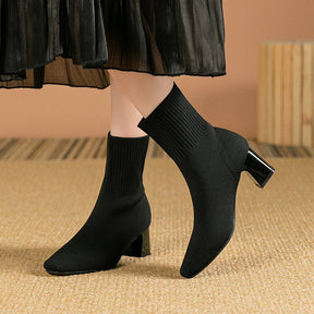 Riza | Elegante Sock Boots Mit Absatz