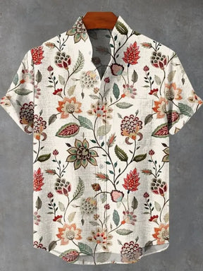 Herren Kreatives Patchwork Hemd | Kurzarm