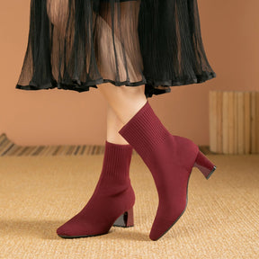 Riza | Elegante Sock Boots Mit Absatz