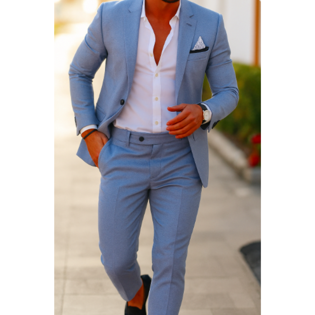 Herren Eleganter Sommer Hochzeit Anzug | 2-Teilig