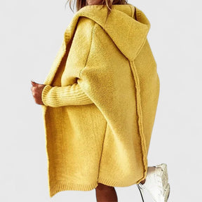 Damen Elegante Kapuzen Strickjacke | Oversized