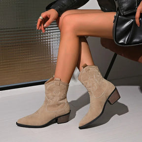 Carla | Wildleder-Cowboyboots