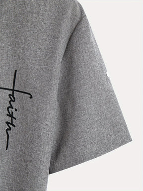 Men’s Kurzarm Stehkragenhemd | Elegant & Leicht