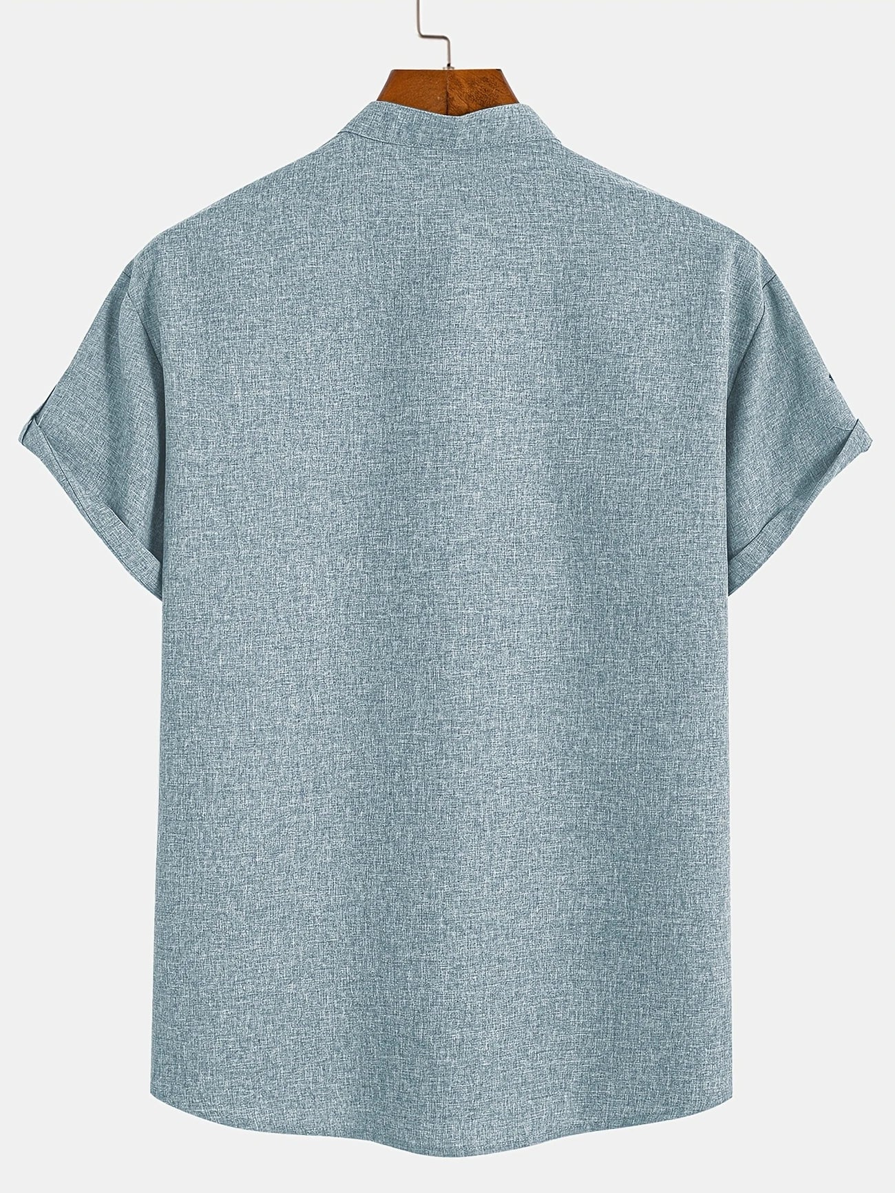 Men’s Kurzarm Stehkragenhemd | Elegant & Leicht