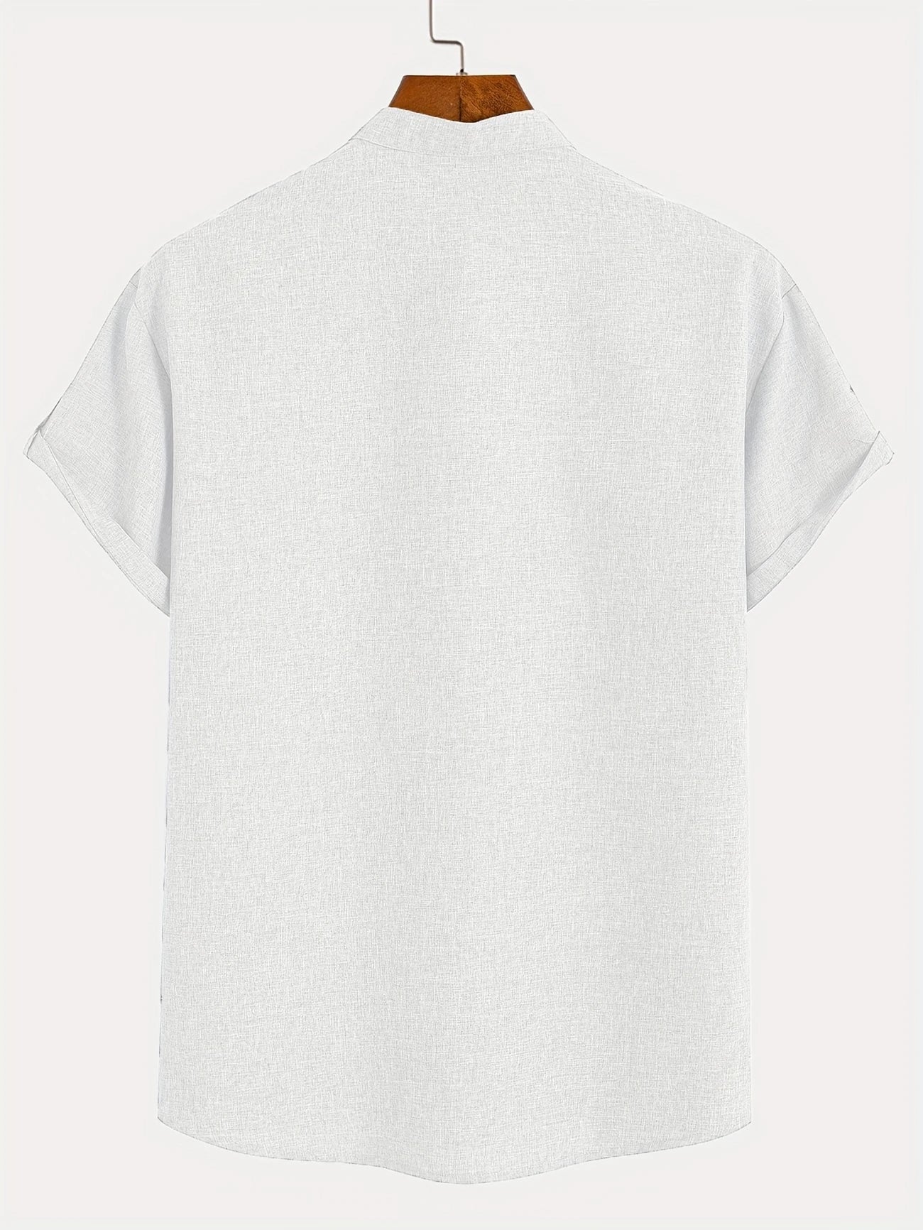 Men’s Kurzarm Stehkragenhemd | Elegant & Leicht