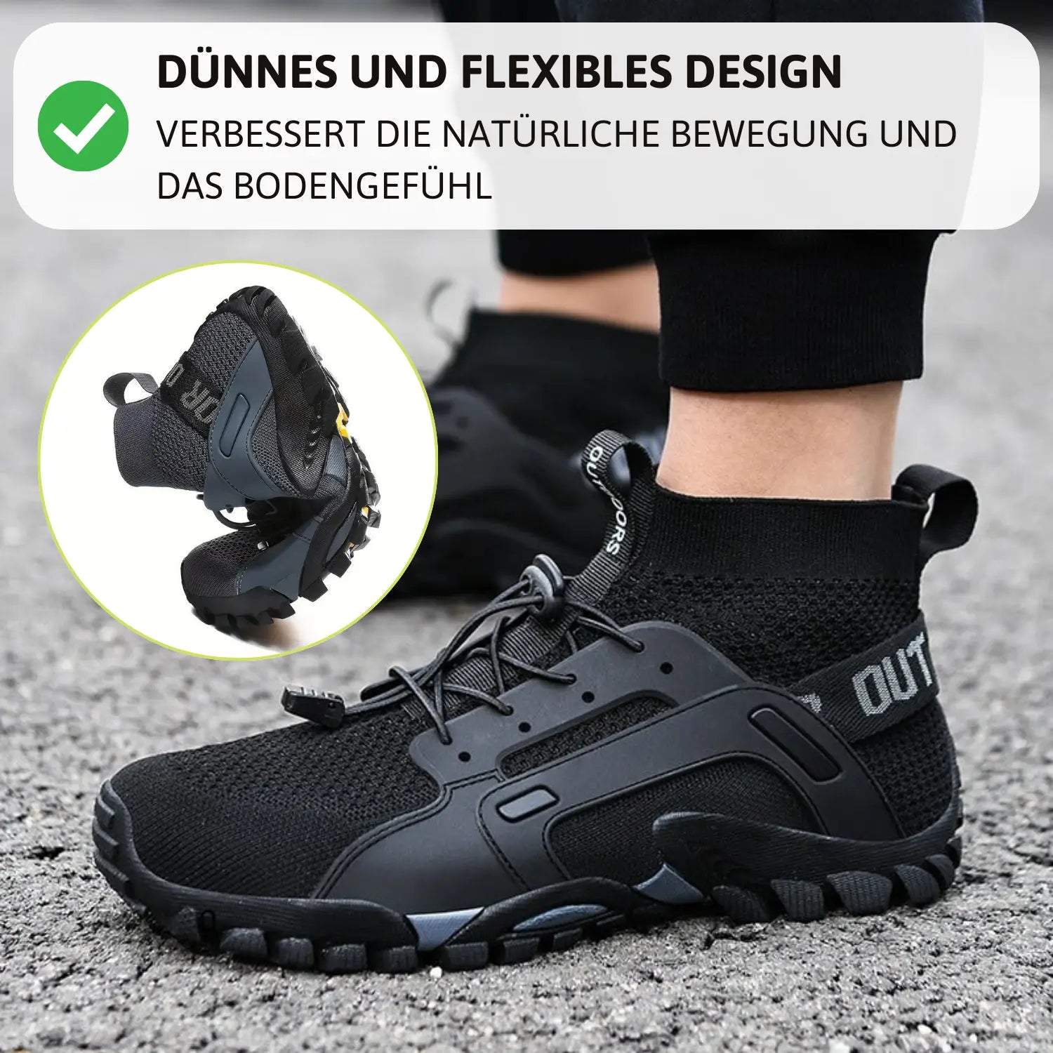 Fly – Stylischer Barfußschuh