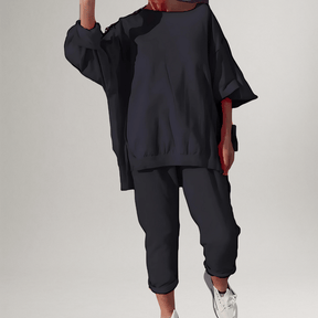 Damen Lässiges Stylisches Lounge-Ensemble | Komfortabel