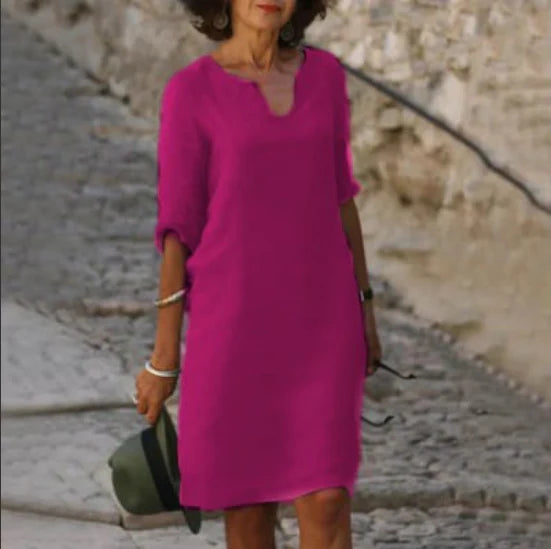 Louise | Feminines Minikleid Mit V-Ausschnitt