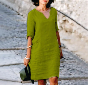 Louise | Feminines Minikleid Mit V-Ausschnitt