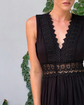 Nimfa | Boho-Midikleid Mit Häkelspitze Für Sommerliche Eleganz