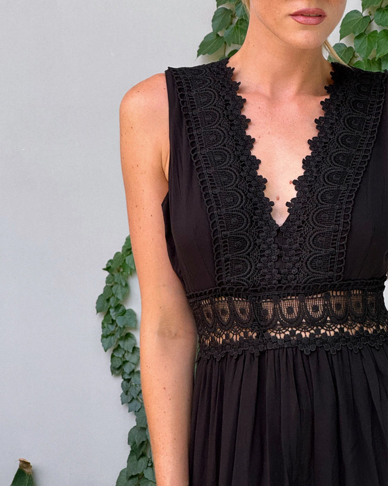 Nimfa | Boho-Midikleid Mit Häkelspitze Für Sommerliche Eleganz
