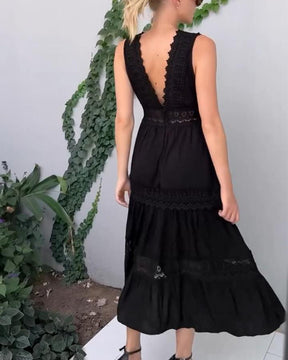 Nimfa | Boho-Midikleid Mit Häkelspitze Für Sommerliche Eleganz