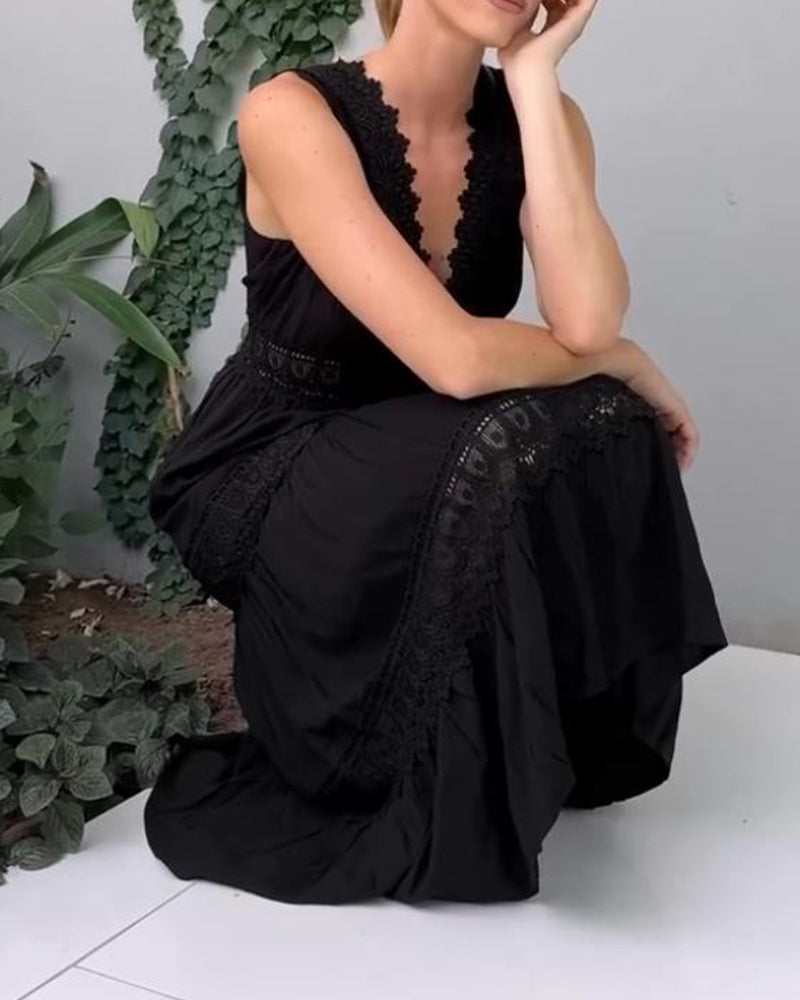 Nimfa | Boho-Midikleid Mit Häkelspitze Für Sommerliche Eleganz