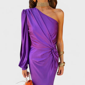 Damen Elegantes Schulterfreies Kleid | Maxi