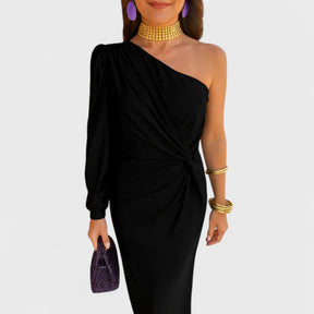 Damen Elegantes Schulterfreies Kleid | Maxi