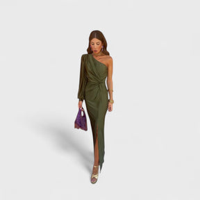 Damen Elegantes Schulterfreies Kleid | Maxi