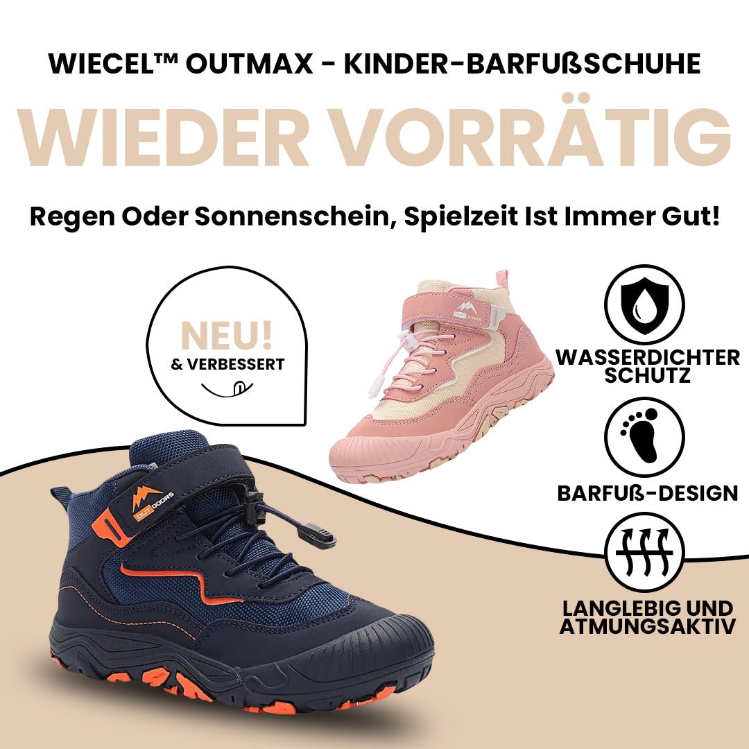 OutMax - Wasserfeste Kinder-Barfußschuhe